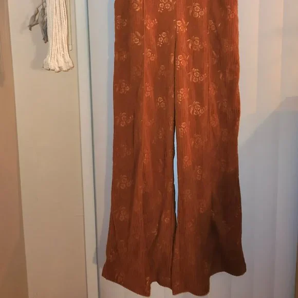 Burnt orange corduroy overalls - Picture 3 of 3